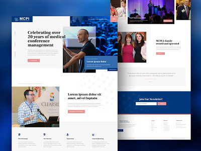 Web Design for Medical Conference Planners Inc. conference conference planner homepage layout medical medical conference redesign web web design web layout webdesign website website design