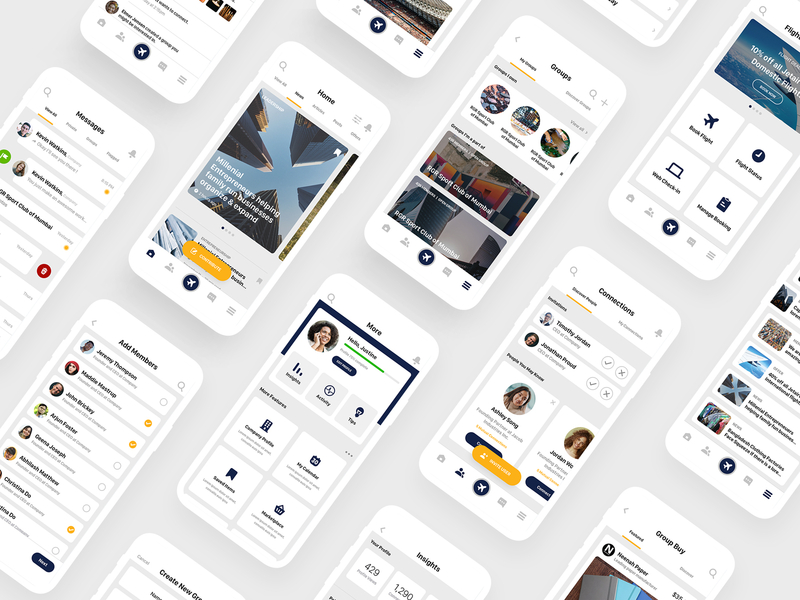 Mobile UIUX Design for JetAirways GlobalLinker android app app design design iphone mobile mobile app mobile design phone ui uiux uiuxdesign user experience