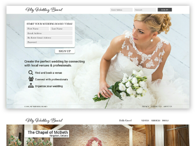 MWB graphic design photoshop webdesign website wedding