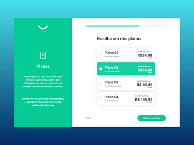 Tela de pagamento - Tem Rango cards food payment plans