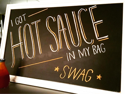 HOT SAUCE IN MY BAG beyoncé chalk art chalkboard chalkboard lettering formation hot sauce lemonade lettering