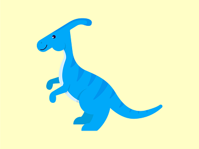 Parasaurolophus design dino dinosaur drawing illustration illustrator parasaurolophus