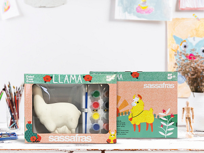PYO Llama Package Illustration box design box illustration illustration illustrator package design package illustration