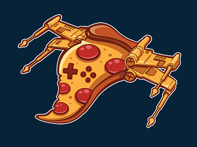 Pizza X Wing design pizza shirt starwars x wing