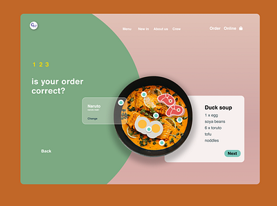 food website (screen-2) branding graphic design ui