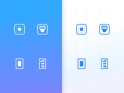 Hardware icon set