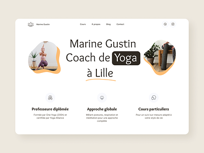Yoga teaching branding design figma ui ui design ux ui visual design website