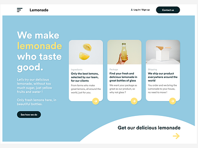 Lemonade design figma homepage lemonade ui web website