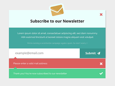 Download Newsletter Subscription Form Mockup by Freebie Magz on Dribbble