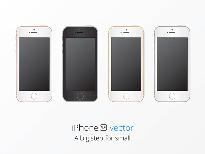 iPhone SE Mockup in Adobe Illustrator apple iphone mockup se vector