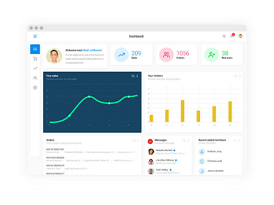 Bromo - Free PSD Dashboard UI Kit