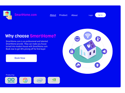 SmartHome.com Landing Page