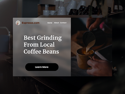 Espresso.com Landing Page branding design typography ui uiux ux web design