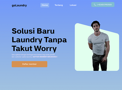 Laundry Service Provider Landing Page admin page branding design landing page laundry laundry website ui web design