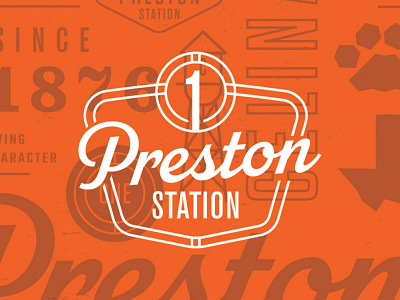 One Preston Station logo pattern