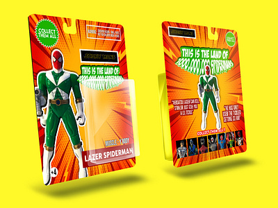 CUSTOM CARDBACK PACKAGING FOR AN ACTION FIGURE "COMISSION WORK"