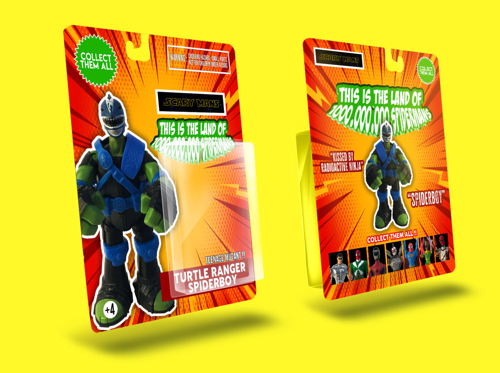 CUSTOM CARDBACK PACKAGING FOR AN ACTION FIGURE WORK" by the