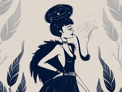 Smoke dark design drawing gothic illustration poem procreate procreate app procreate art