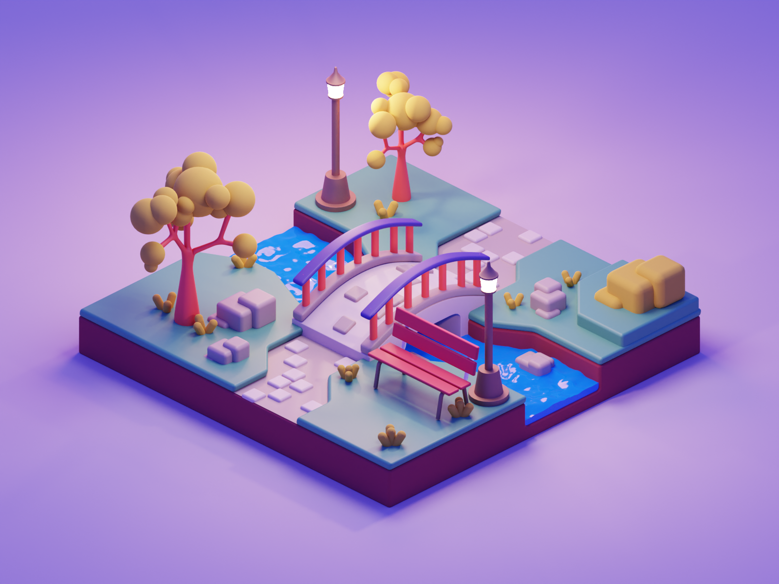 River Park by Stefy Spangenberg on Dribbble