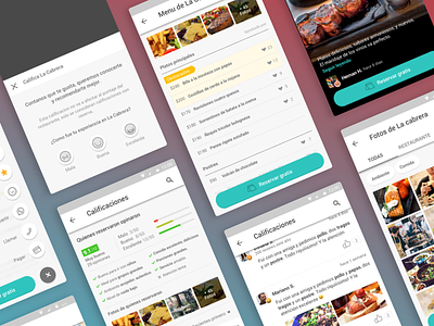 Android Profile Screens android app foodie gallery interface ios map photos restaurant restorando ui usability ux