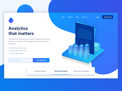 Analytics Landing Site