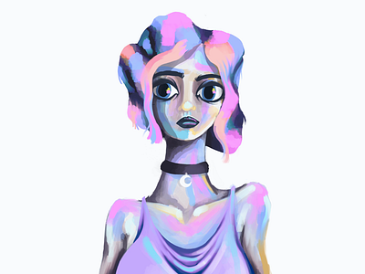 Pop girl 🖤 art brushes coloful color digital painting drawing girl girl power illustration ipad paint painting pop procreate