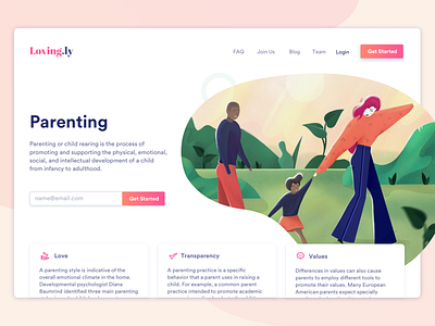 Loving.ly landing page