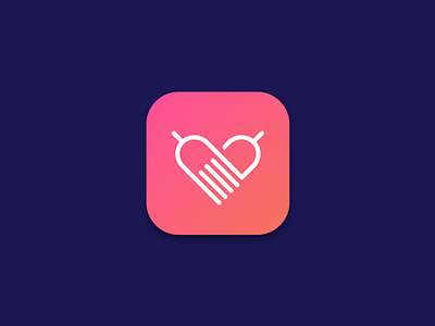 Foodie app icon app app icon apple apple icon gradient icon illustration ios iphone logo vector vector illustration