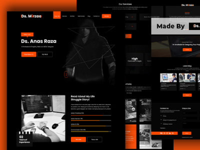 Portfolio website By Valley of Design #VOD #Design_Classics ar mirzaa design design classices ds mirzaa graphic design landing page design personal portfolio ui ux vod website design