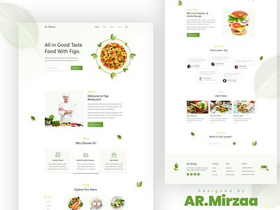 Food restaurant website template