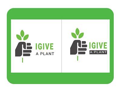 I GIVE A PLANT Brand Logo 3d branding brandingvision creative logo design graphic design illustration logo ui ux web desgin