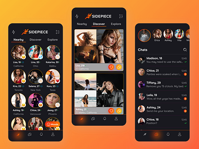 Dating App Design | Chat & Search