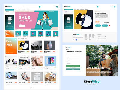 StoreWise - Ecommerce Store app design ecommerce website