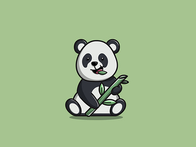 Cute Panda app branding cartoon cute design graphic design icon illustration logo panda vector
