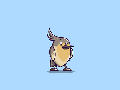 Cute Bird app branding design icon illustration logo vector