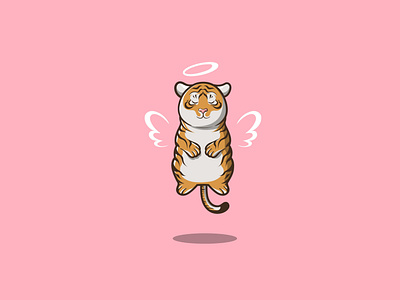 Tiger animal app branding cartoon cute design graphic design icon illustration logo tiger vector