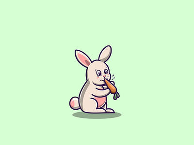 Cute Rabbit cartoon cute design graphic design icon illustration logo rabbit vector
