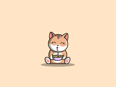Cute Cat cartoon cat cute design graphic design icon illustration logo mascot vector