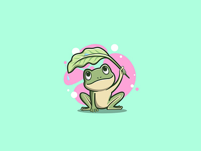 Cute Frog cartoon cute design frog graphic design icon illustration logo mascot vector