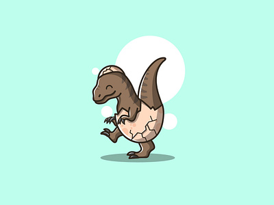 Cute dinosaur cartoon cute design dinosaur graphic design icon illustration logo mascot vector