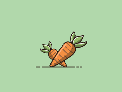 carrot carrot cartoon cute design graphic design icon illustration logo mascot vector