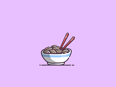 noodles branding cartoon design graphic design icon illustration logo mascot noodles ui vector