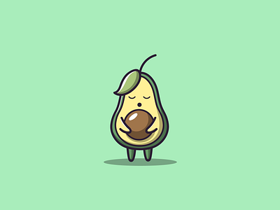 Speechless Avocado avocado branding cartoon design fruit graphic design icon illustration logo speechless vector