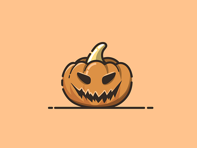 pumpkin halloween brand branding cartoon design graphic design halloween pumpkin icon illustration logo mascot pumpkin vector