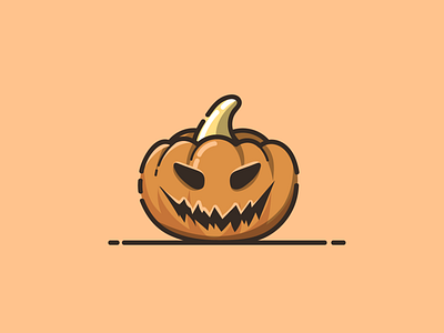 cartoon halloween cute pumpkin