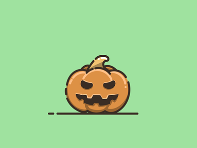 pumpkin halloween branding cartoon design graphic design halloween icon illustration logo pumpkin halloween vector