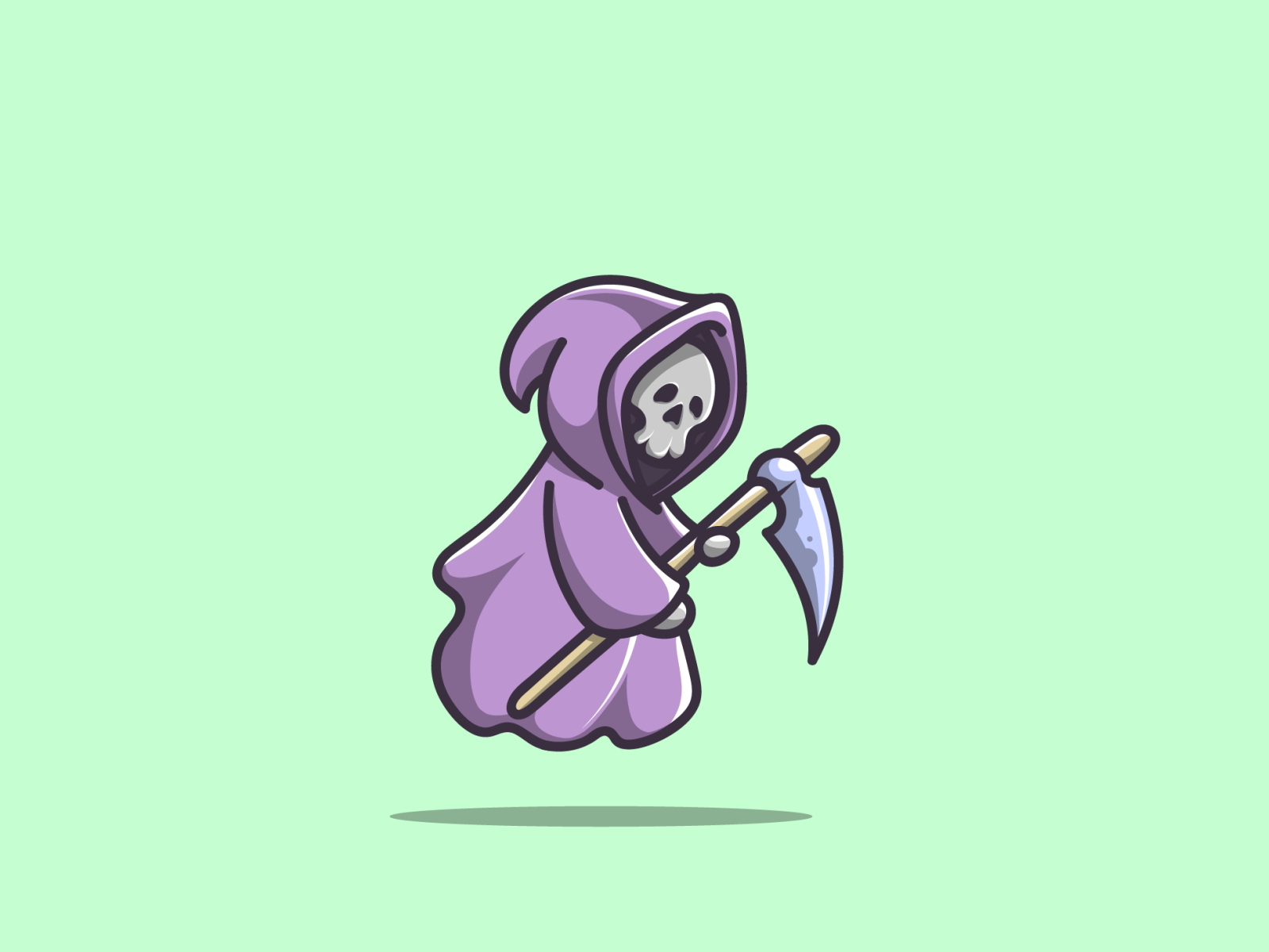 grim reaper halloween by dipo graphic on Dribbble