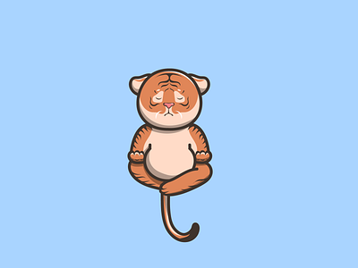 master tiger design branding cartoon cute design graphic design icon illustration logo mascot tiger vector