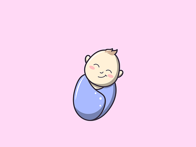 Cute Baby baby branding cartoon cute design graphic design icon illustration logo mascot vector
