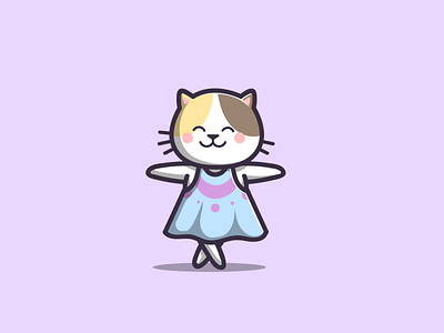 cute cat dancing